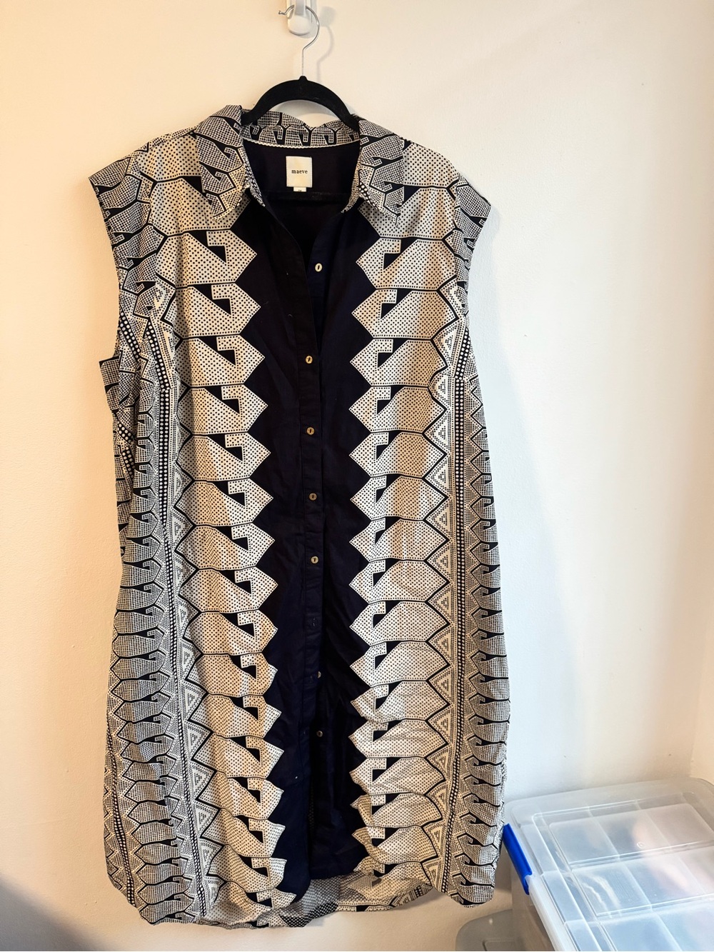 Anthropologie Maeve Lillian Button-Front Midi Dress 2X NWOT